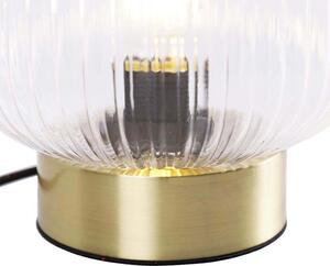 Art Deco asztali lámpa sárgaréz - Karel