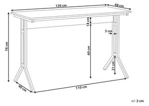 Minimalista Stílusú Íróasztal 120 x 48 cm CREEK