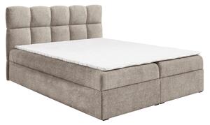 KONDELA Boxspring ágy, 120x200, szürkésbézs Taupe, NEGRY