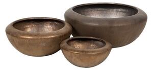 Campbell kerámia tál szett bronz 27x12-49x19,5cm S3