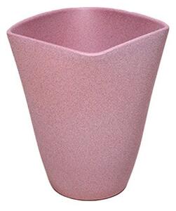 Quatro struktur orchidea váza matt rózsaszín 14cm