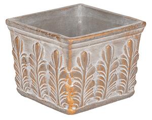 Amber Cement Kockakaspó Szürke-Arany 11,5x11,5x9cm