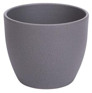 Base Struktur Kerámia Kaspó Matt Szürke 15cm