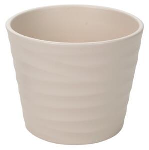 Wave Kerámia Kaspó Antik Fehér 12cm