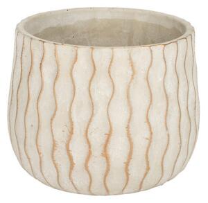 Ripple Cement Kaspó Szürke-Arany 10x8cm