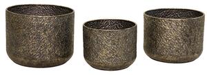 Hadad Classic Fém Kaspó Réz Szett 30,5x24-40x30cm S3