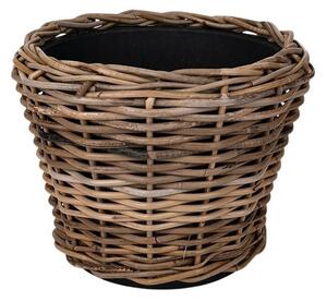 Drypot Hasított Rattan Kaspó Barna 36x28cm