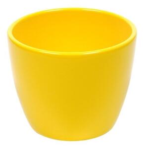 Base Kerámia Kaspó Sárga 9cm