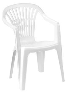 KONDELA Kerti rakásolható fotel, fehér, SCILIA
