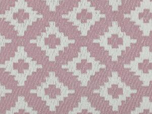 Rózsaszín Geometrikus Mintás Kültéri Szőnyeg 120 x 180 cm THANE