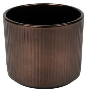 Stripes Hengerkaspó Bronz 12cm
