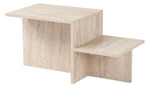 Hanah Home Travertine Harmony Dohányzóasztal - Travertine