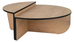 Hanah Home Dohányzóasztal Honey Oak Black Orion - Méz tölgy, Fekete