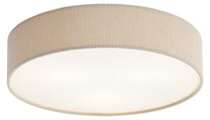 Modern mennyezeti lámpa taupe színben, bársonyernyővel, 46 cm, 3 ágú - Luz