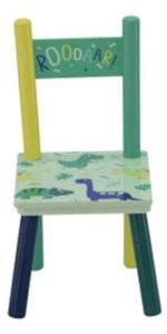 Gyerekasztal székekkel - Dinó #zöld