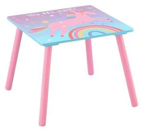 Gyerekasztal székekkel - Unikornis #rózsaszín-kék