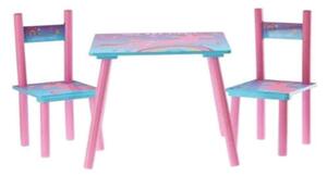 Gyerekasztal székekkel - Unikornis #rózsaszín-kék