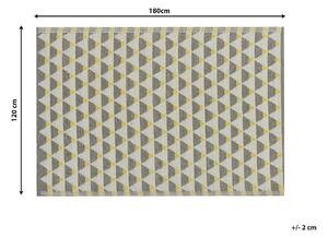 Szürke és sárga szőnyeg 120 x 180 cm HISAR
