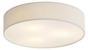 Modern mennyezeti lámpa fehér bársonyernyővel 46 cm 3-lámpás - Luz