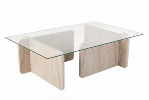 Hanah Home Coffee Table Travertine Flavio - Travertine