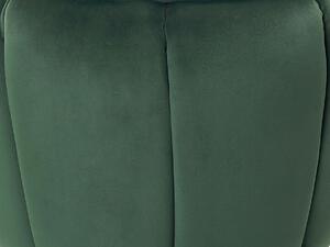 Sötétzöld bársonypuff 43 x 37 cm IRVING