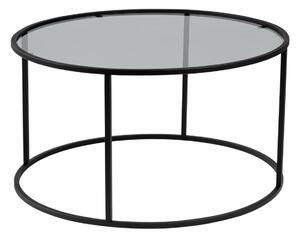 Hanah Home Dohányzóasztal Fekete Szürke Aurum - 80 - Fekete, Szürke
