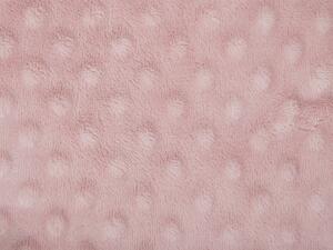 Rózsaszín pamut ágytakaró 200 x 220 cm SAMUR
