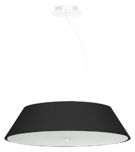 Fekete függőlámpa üveg búrával ø 60 cm Hektor - Nice Lamps