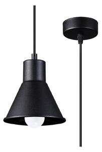 Fekete függőlámpa fém búrával 14x14 cm Martina - Nice Lamps
