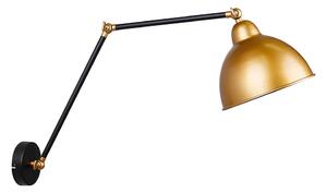 Fekete-aranyszínű fém fali lámpa Truck – Candellux Lighting