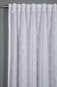 Fehér átlátszó függöny 245x140 cm Grafik - Gardinia