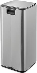 Szemétkosár Brabantia Bo Pedal 1010144, 30 L, Lágy zárás, Csúszásgátló talp, Ujjlenyomat-álló, Rozsdamentes acél/Matt