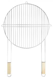 Kerek grillrács fa fogantyúval 51 cm