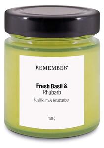 Illatos szójaviasz gyertya égési idő 35 óra Fresh Basil & Rhubarb - Remember