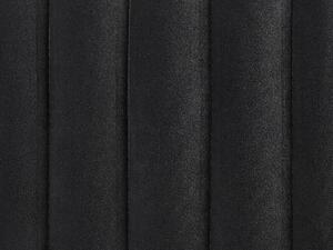 Fekete bársonypuff 45 x 45 cm DAYTON
