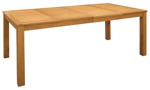 Étkezőasztal 200 x 100 x 75 cm Tömör Tölgyfa Természetes