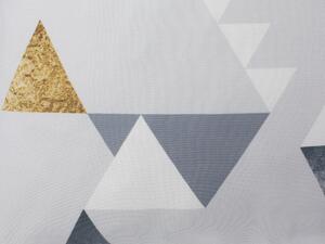 Dekoratív Arany És Ezüst Díszpárna Szett Háromszögmintával 45 x 45 cm VINCA