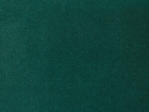 Sötétzöld bársonypuff tárolóval 37 x 42 cm ELGIN