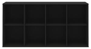 Fekete moduláris polcrendszer 136x69 cm Mistral Kubus - Hammel Furniture