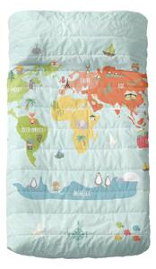 Pamut gyerek ágytakaró 130x100 cm World map – Mr. Fox