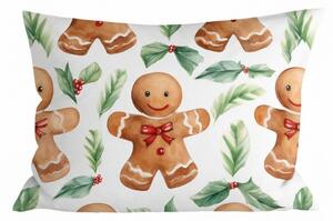 Flanel díszpárnahuzat MERRY GINGER 50x70 cm, színes