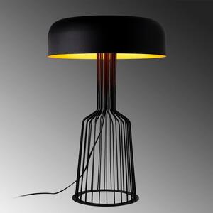 Fekete asztali lámpa fém búrával (magasság 57 cm) Fellini – Opviq lights