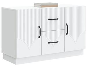 Széf fiókkal Fehér 89 x 34,5 x 57 cm Szerelt Fa