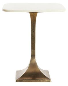 Tárolóasztal márvány dekoros asztallappal ø 45 cm Rickerd – Light & Living