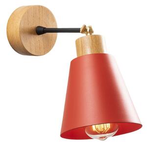 Piros-natúr színű fali lámpa ø 14 cm Manavgat – Opviq lights