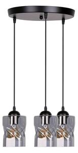 Fekete függőlámpa üveg búrával Felis – Candellux Lighting
