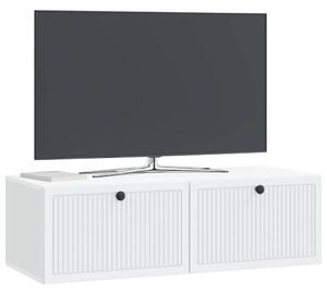 Fali TV szekrény Fehér 98 x 41 x 30 cm Szerelt Fa