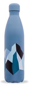 Kék rozsdamentes acél utazó ivópalack 750 ml ALTITUDE x Severine Dietrich - Qwetch