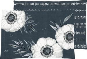 Textil tányéralátét 48x33 cm Holly Flower - IHR