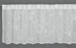 Fehér átlátszó függöny 45x140 cm - Gardinia